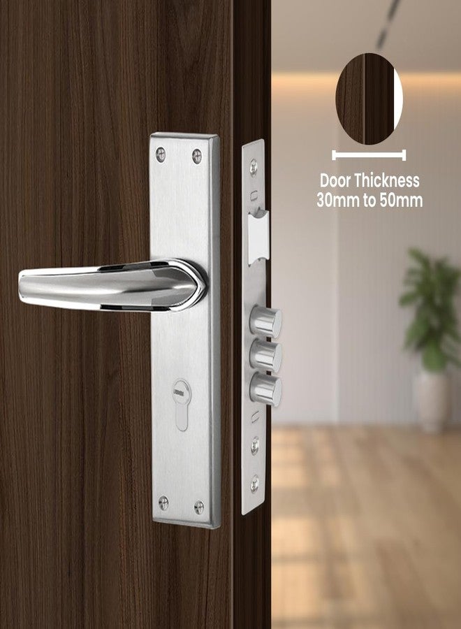 لينك قفل نقر Link Infynia | للأبواب الرئيسية والداخلية في المنازل والمكاتب والفنادق | طقم مقبض متين 8 بوصات مع إمكانية الوصول بالمفتاح من كلا الجانبين، 3 مفاتيح | تشطيب من الفولاذ المقاوم للصدأ | ضمان لمدة سنتين - Image 2